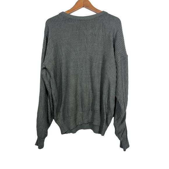 Vintage 80s Wrangler Sweater Jumper Long Sleeve Pullover Olive - L - Picture 1 of 4